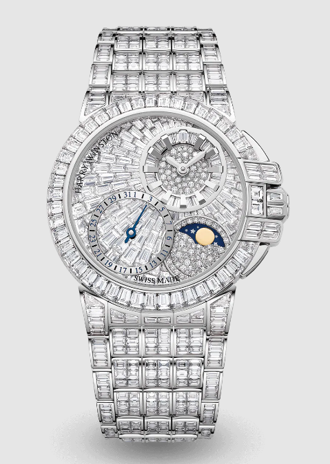 Best Harry Winston Ocean Date Moon Phase Automatic 36mm OCEAMP36WW005 Replica Watch